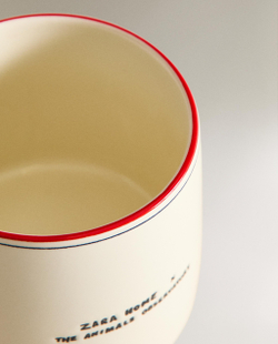 Zara Home кружка из фарфора, цвет разноцветный, 13 см
