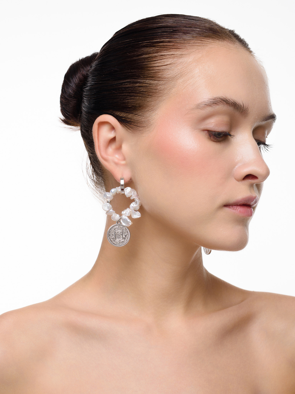 Серьги "Cereals" Silver