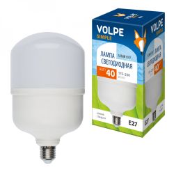LED-M80-40W-NW-E27-FR-S Лампа светодиодная. Матовая. Серия Simple. Белый свет 4000K. Картон. ТМ Volpe.