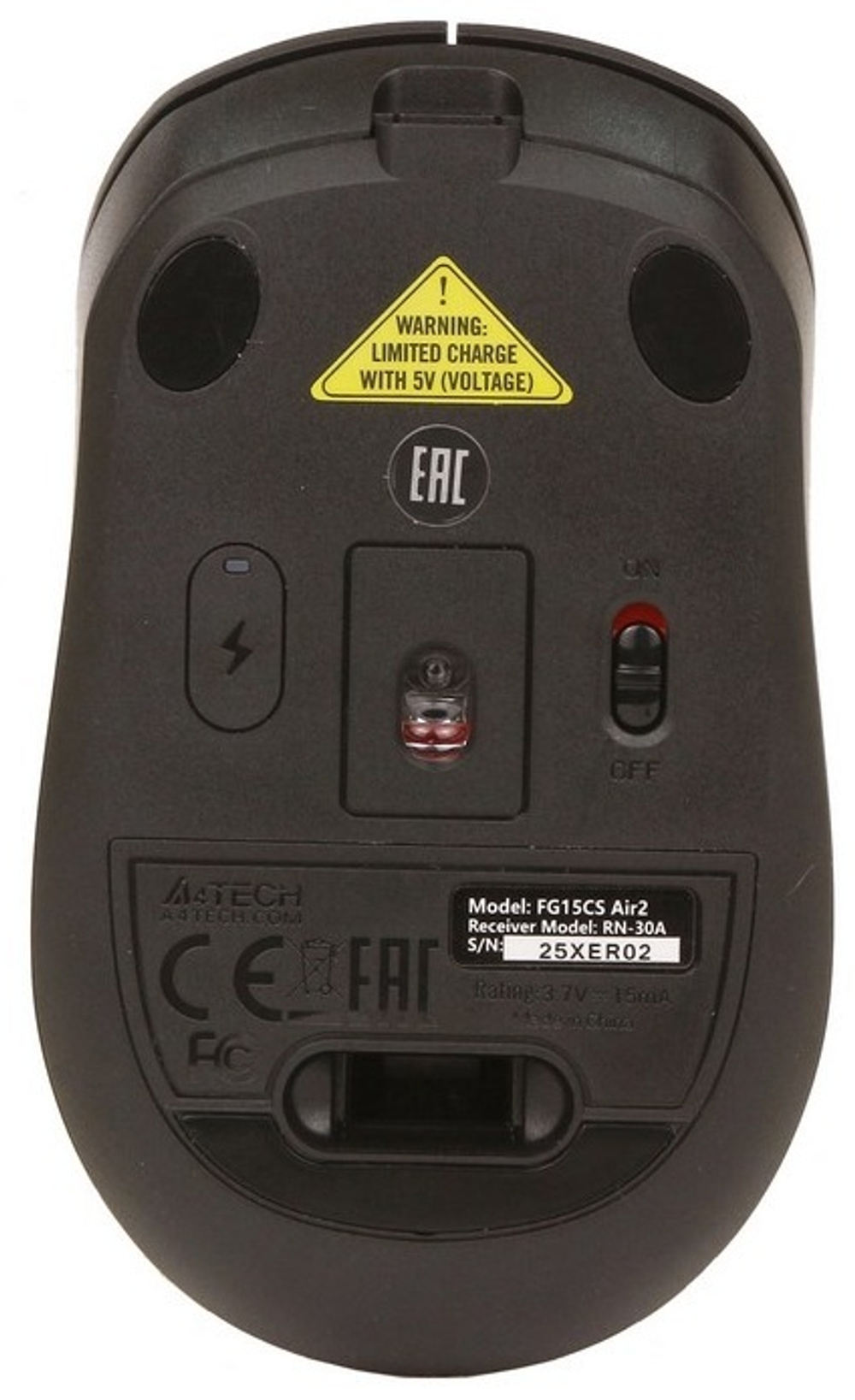 Мышь A4Tech FG15CS Air2 черный