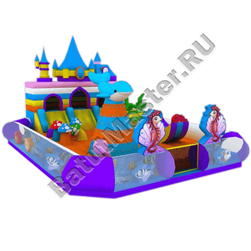 Коммерческий надувной батут "Дельфинчик"