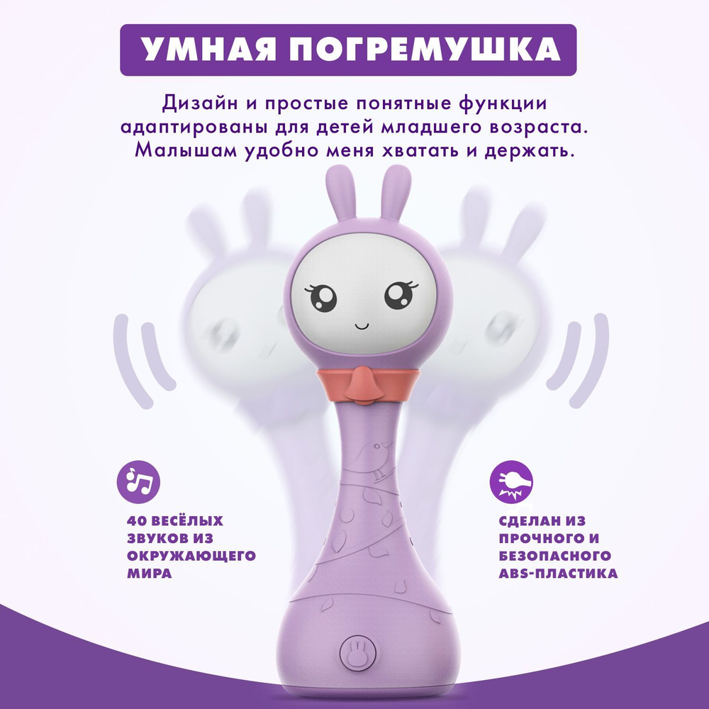 Интерактивная обучающая музыкальная игрушка Умный зайка alilo R1+ Yoyo