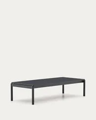 Журнальный столик Sorells из серого алюминия 63 x 149 см