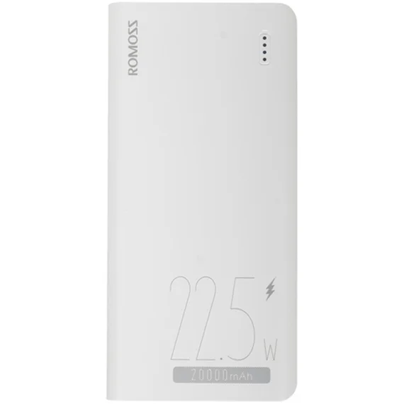 Внешний аккумулятор Romoss Sense 6F 20000mAh 3A PD 4xUSB белый