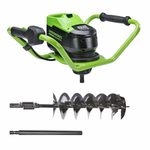 Мотобур аккумуляторный Greenworks GC-AUGER Арт. 3707907, 82V, без АКБ и  ЗУ