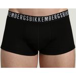 Мужские трусы хипсы черные набор 2 в 1 Bikkembergs CLASSIC BKK1UTR02BI/2