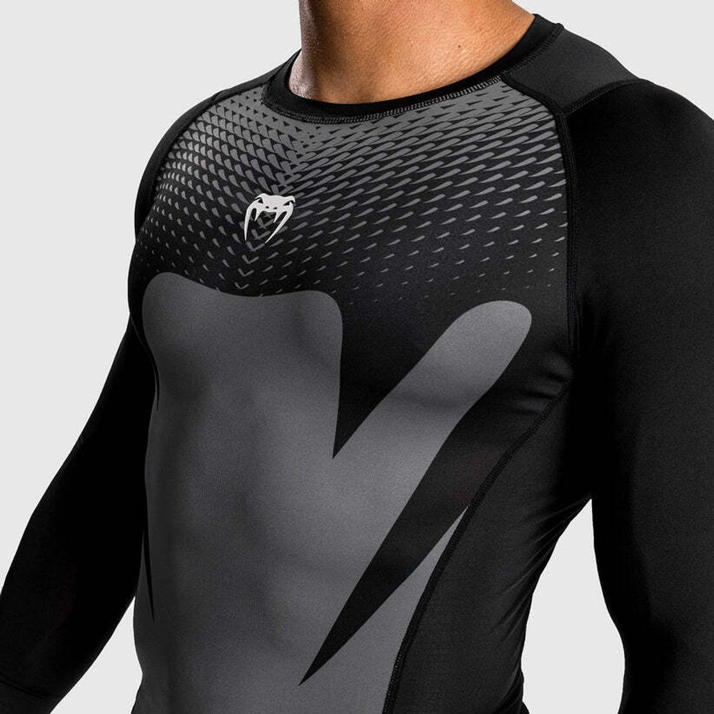 Рашгард Venum Attack LS Black\Grey