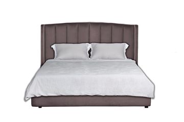 Кровать Odry c подъем.мех. велюр лилово-серый Vel19 186*220*120