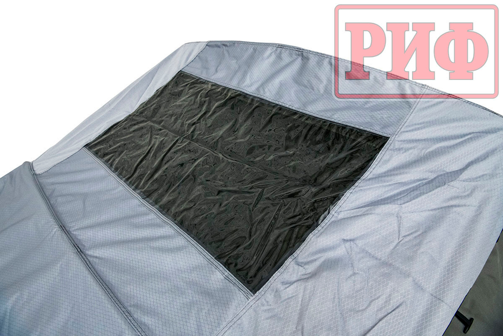 Палатка на крышу автомобиля РИФ Soft RT02-120, тент серый, 400 гр., 120х240х115 см