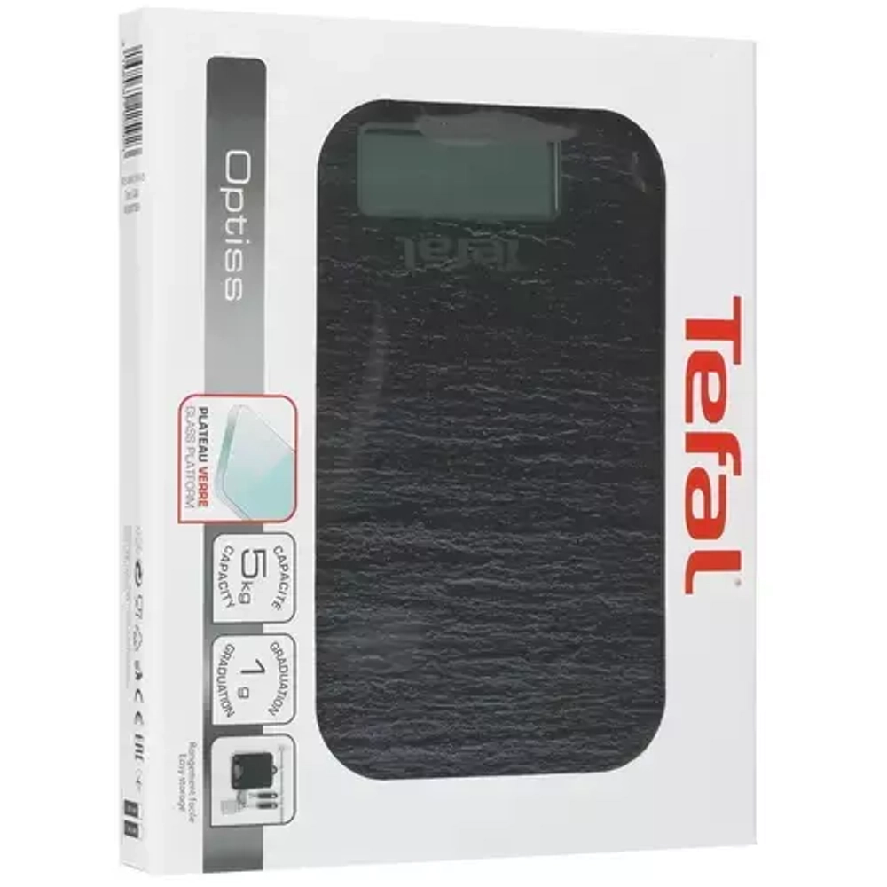Весы кухонные Tefal BC5109V1 черный (q)
