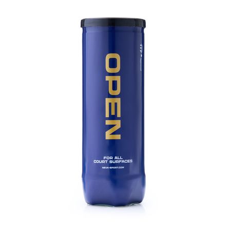 Мяч теннисный NS OPEN X3, UAA1, уп.3 шт,одобр.ITF, сукно, нат.резина,желтый
