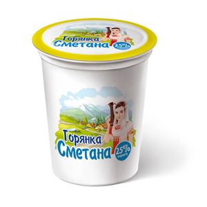 СМЕТАНА 25% 400ГР ГОРЯНКА