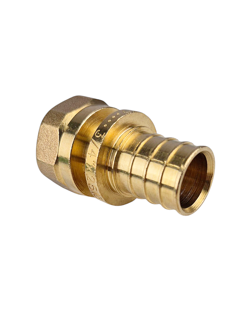 Муфта аксиальная, латунь, внутренняя резьба,25х3/4", желтый, RTP (150/5)