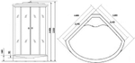 Душевая кабина Niagara Ultra 120x120 NG-5012-01 с гидромассажем