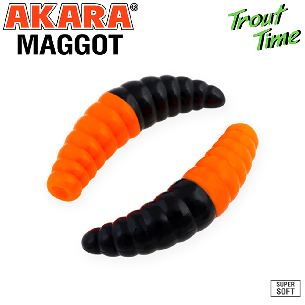Силиконовая приманка Akara Trout Time MAGGOT 1,6 Cheese 99T (10 шт.)