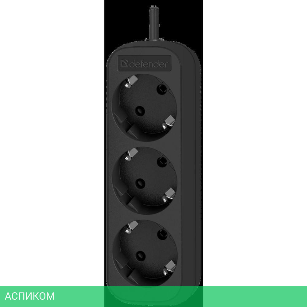 Удлинитель Defender M350 черный (99323)