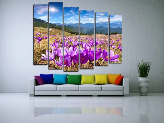 Модульная картина "Горная поляна"