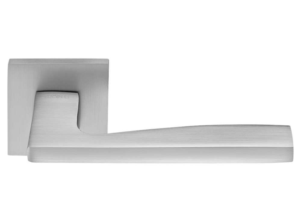 Дверные ручки RUCETTI RAP 28 SLIM-S SC цвет - матовый хром