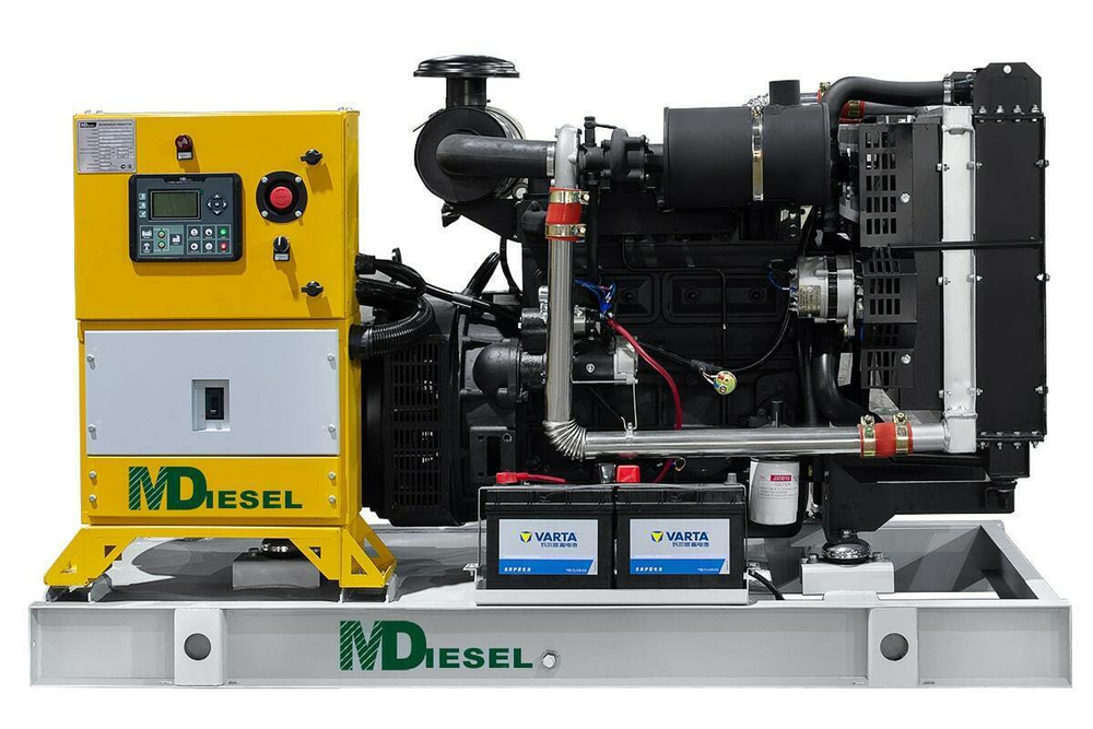 Резервный дизельный генератор МД ЭД-60-Т400-1РПМ29 в погодозащитном кожухе на шасси