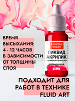 Жидкая акриловая краска ЛИКВИД АКРИЛИК «Карминовая»