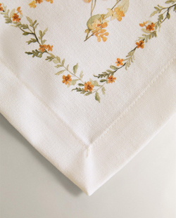 Zara Home сервировочная салфетка из хлопка, цветочный мотив, 50 35 см · 7239/023