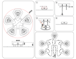 Ambrella Потолочный светодиодный светильник с пультом Original FA4030