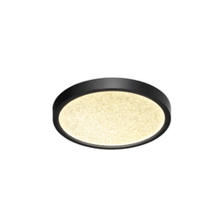 7662/18L MITRA LED SN 555 Светильник пластик/белый/черный LED 18Вт 3000/4000K D230 IP40 OMEGA BLACK