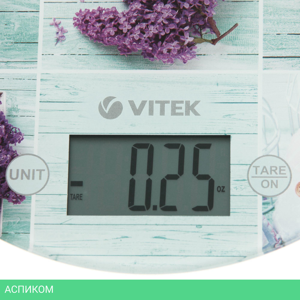 Кухонные весы Vitek VT-2426 Lilac/Illustration