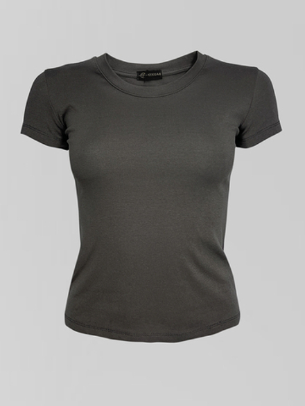 Футболка YIXUAN 7137 базовая однотонная по фигуре