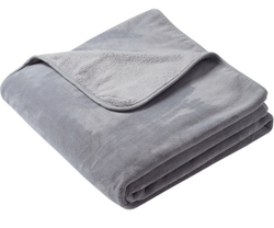 Плед 150х200 Biederlack Solid Pure Soft Grau
