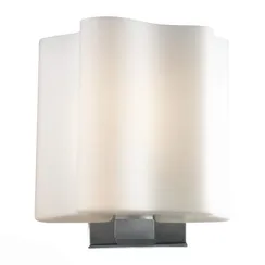 SL116.051.01 Бра ST-Luce Серебристый/Белый E14 1*40W ONDE