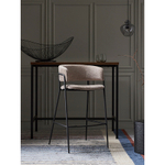 Стул барный helning, мягкий шенилл, капучино