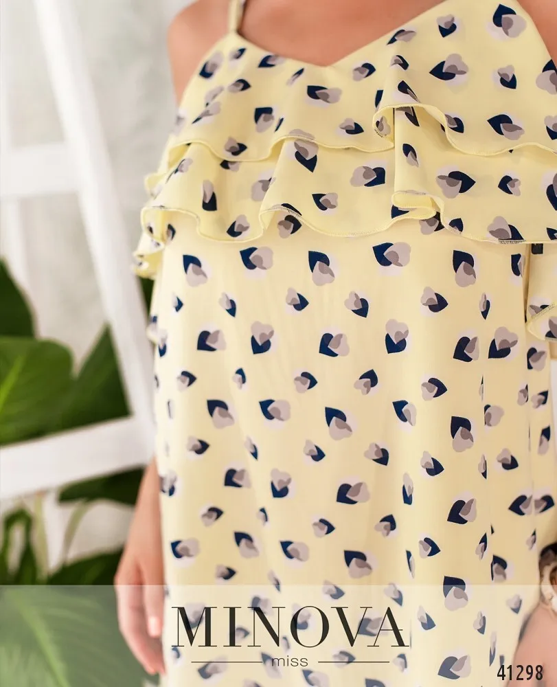 Платье 8627-желтый Minova