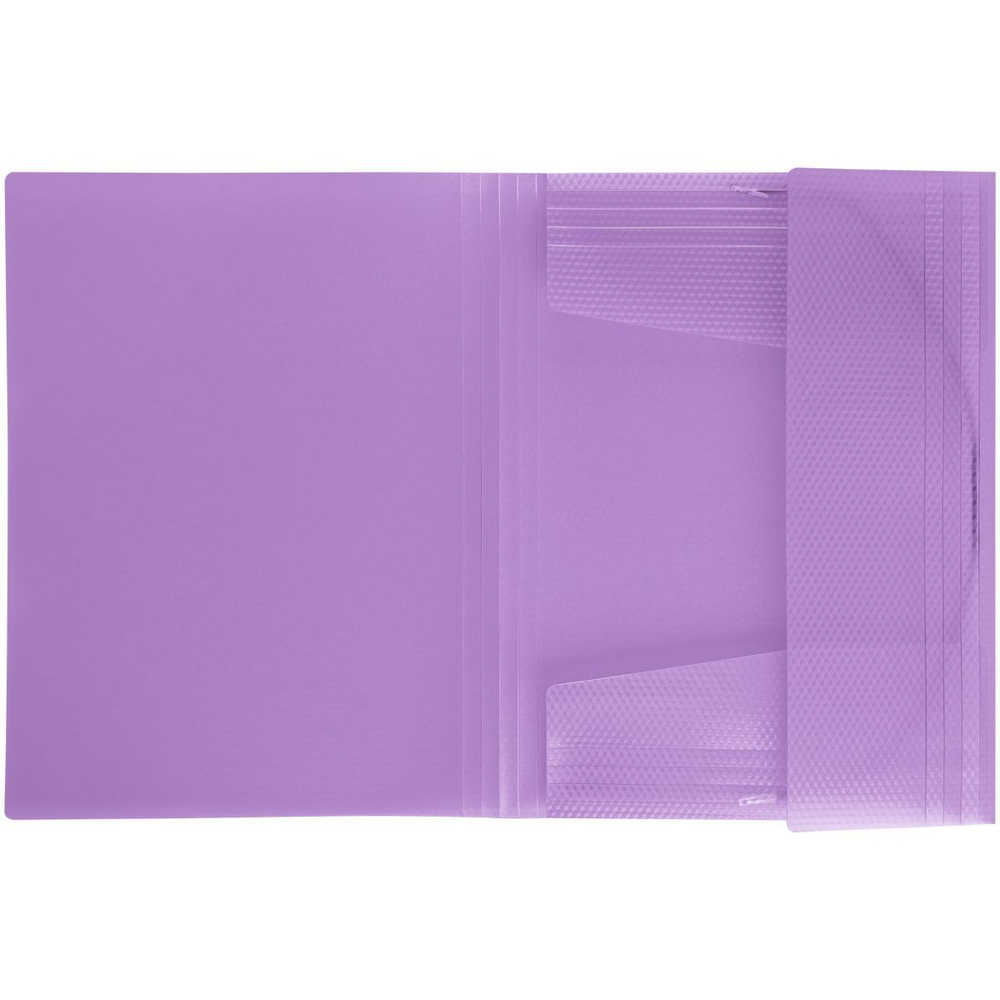 Папка на резинке А4 фиолетовая "Кристалл" (Стамм)