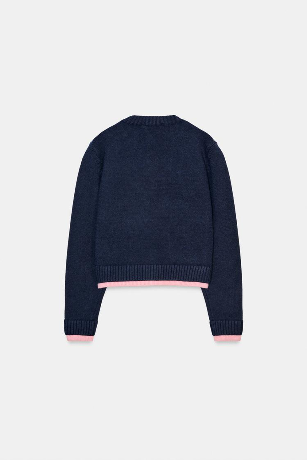 ZARА КОМБИНИРОВАННЫЙ КАРДИГАНЙ, МОРСКОЙ СИНИЙ