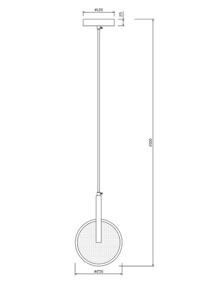 Подвесной светодиодный светильник Freya Nova FR6002PL-L15BS