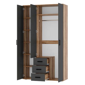 Вегас bts ШК-08 Шкаф дуб каньон/графит, СП