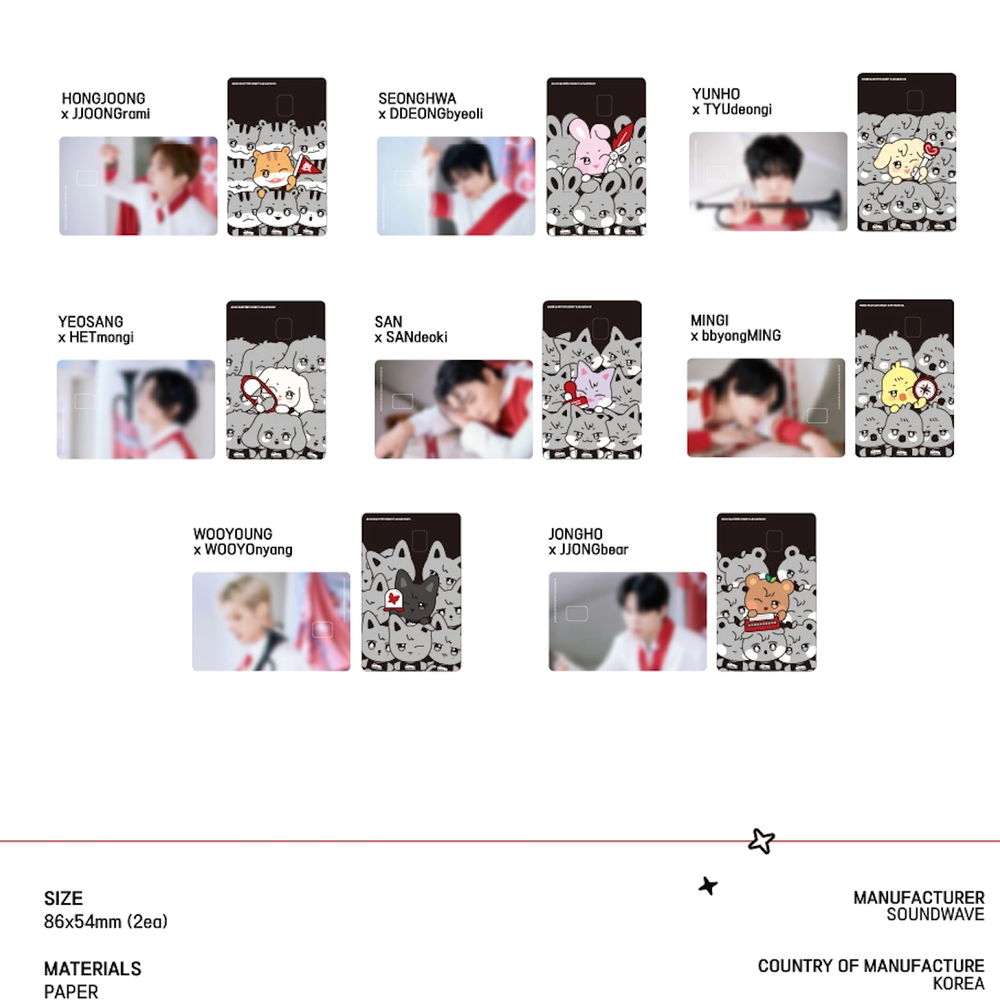 Наклейка на банк. карту [ANITEEZ IN THE CALLING] MD CARD COVER STICKER SET