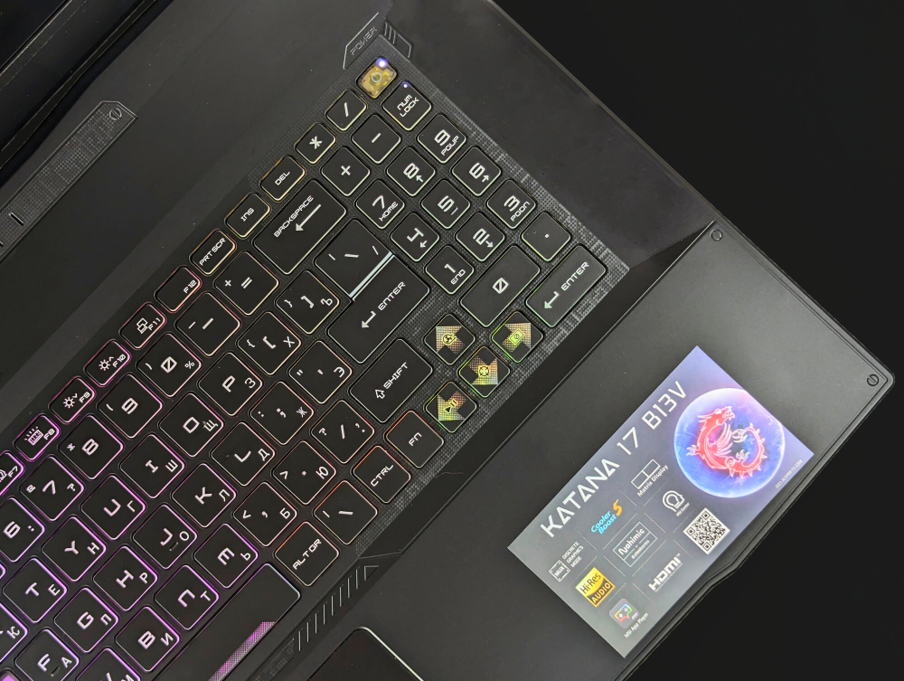 Игровой ноутбук MSI Katana B13VFK RTX4060 8GB/I7-13620H/16Gb/512Gb/17.3"/144Hz/Win11