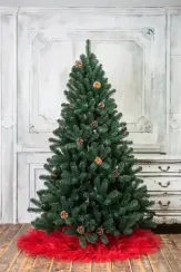 Искусственная елка Лапландия с шишками 180 см., мягкая хвоя, ЕлкиТорг (12180)