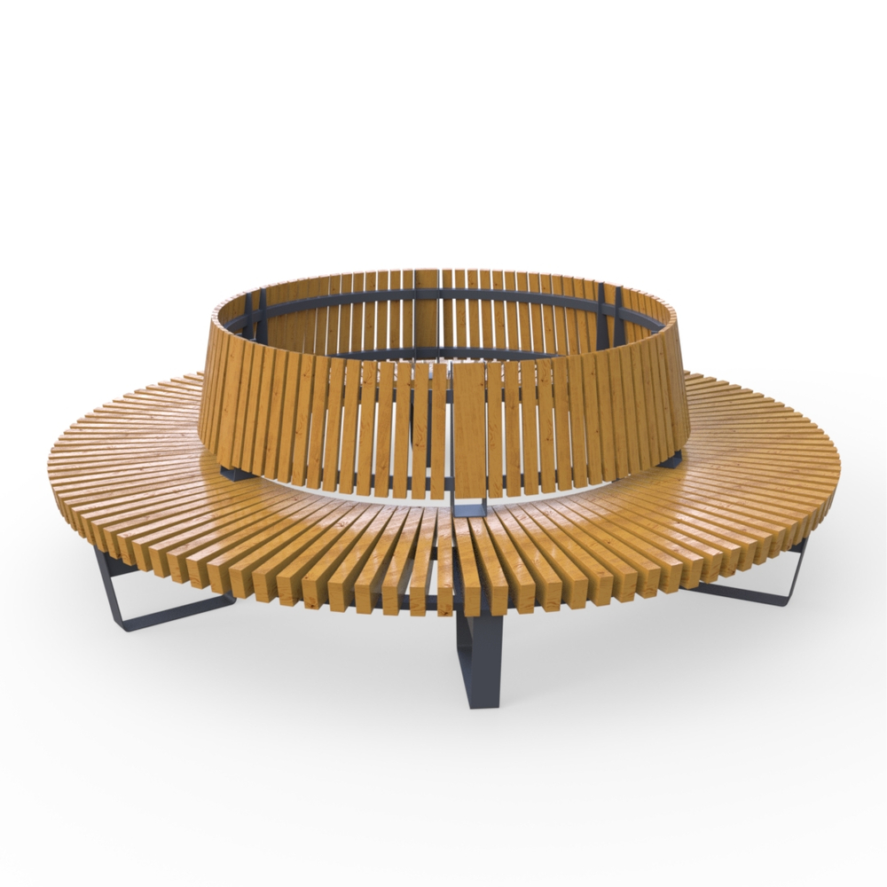 Скамейка Rail Road 02 круг