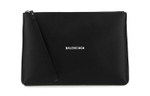 Balenciaga Cow Leather Clutch Men"s Black