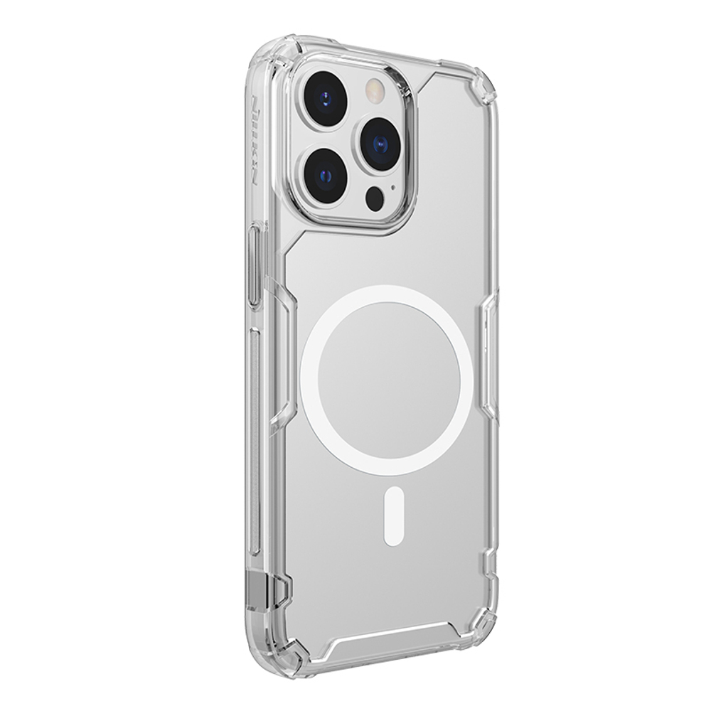 Усиленный прозрачный чехол от Nillkin с поддержкой MagSafe для iPhone 13 Pro Max, серия Nature TPU Pro Magnetic Case
