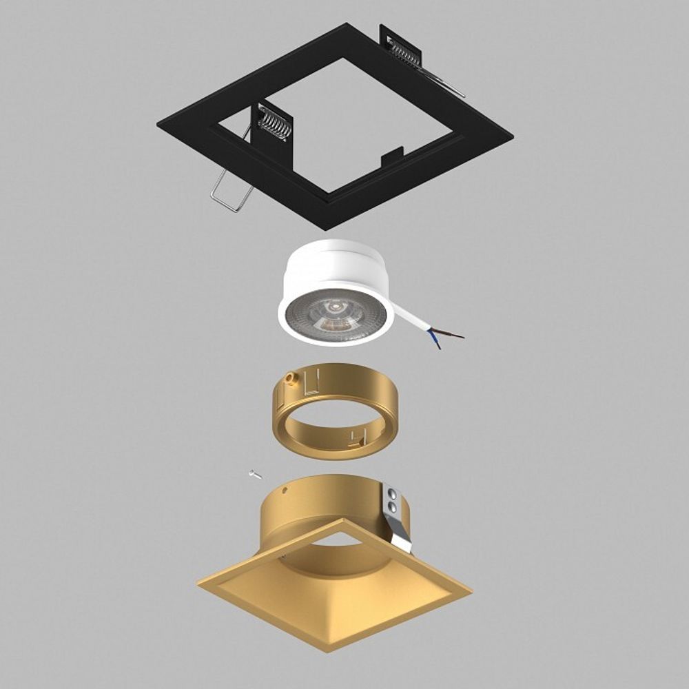 Встраиваемый светильник Lightstar Domino D51703GMOD