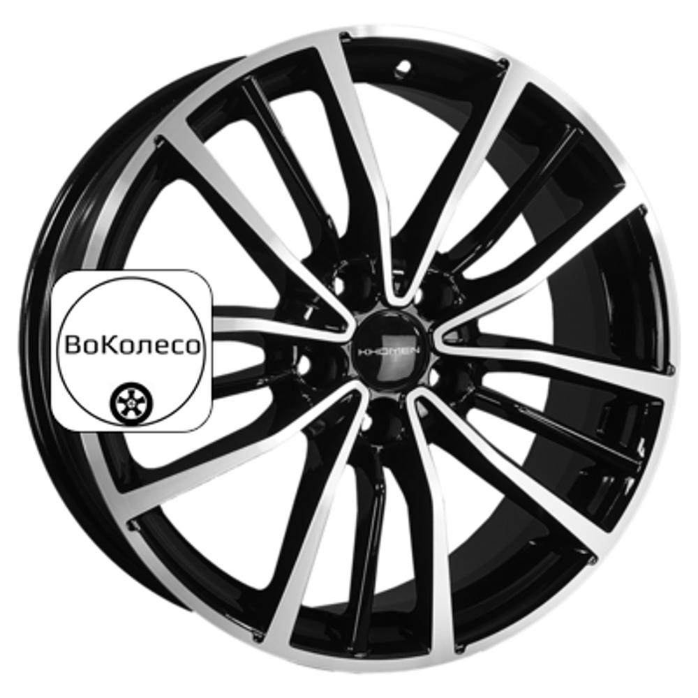 7x18/5x114,3 ET48 D56,1 KHW1812 (Forester) Black-FP Khomen Wheels