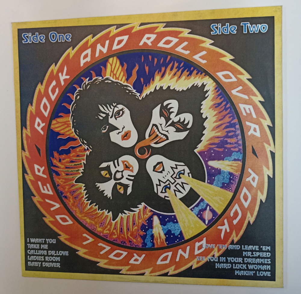 Винтажная виниловая пластинка LP Kiss Rock And Roll Over (Россия 1994)