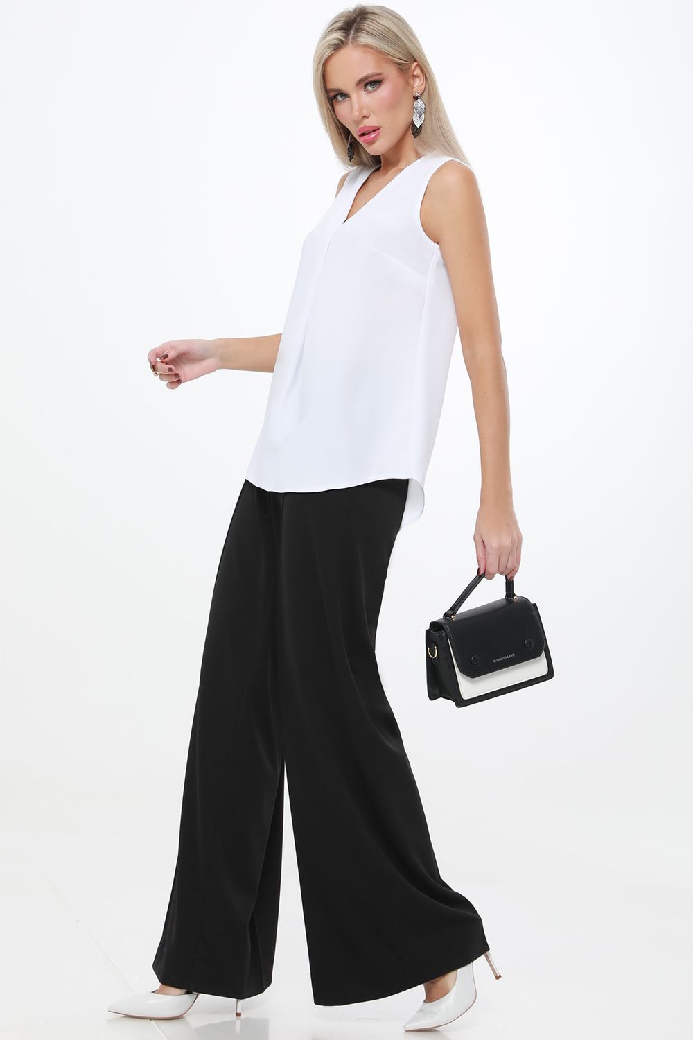 Блузка Рита, вайт DStrend (Акция)