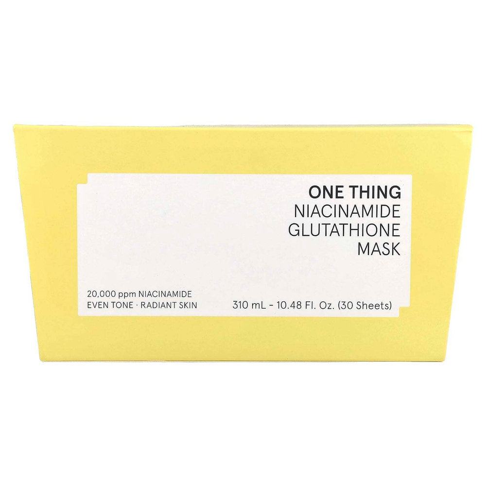One Thing, Маска с ниацинамидом и глутатионом, 30 шт., 310 мл (10,48 жидк. Унции)