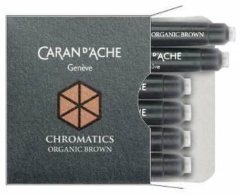 Картридж Carandache Chromatics Organic Brown для перьевых ручек 6шт в уп (8021.049)
