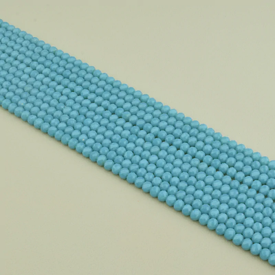 Нитка Чешский хрусталь 45 см. 6 мм. (Без замка)